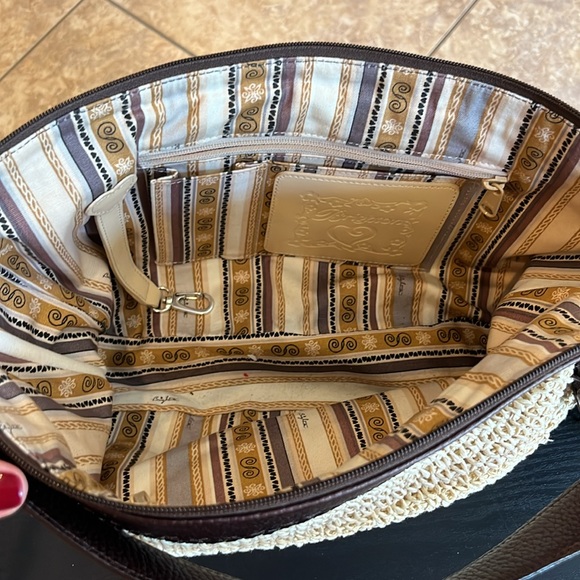 Brighton Raffia Shoulder Bag Like New - Picture 7 of 10